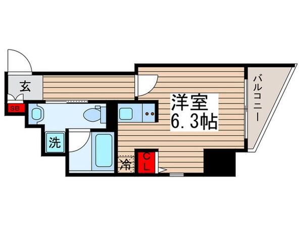 コンフォリア門前仲町サウスの物件間取画像